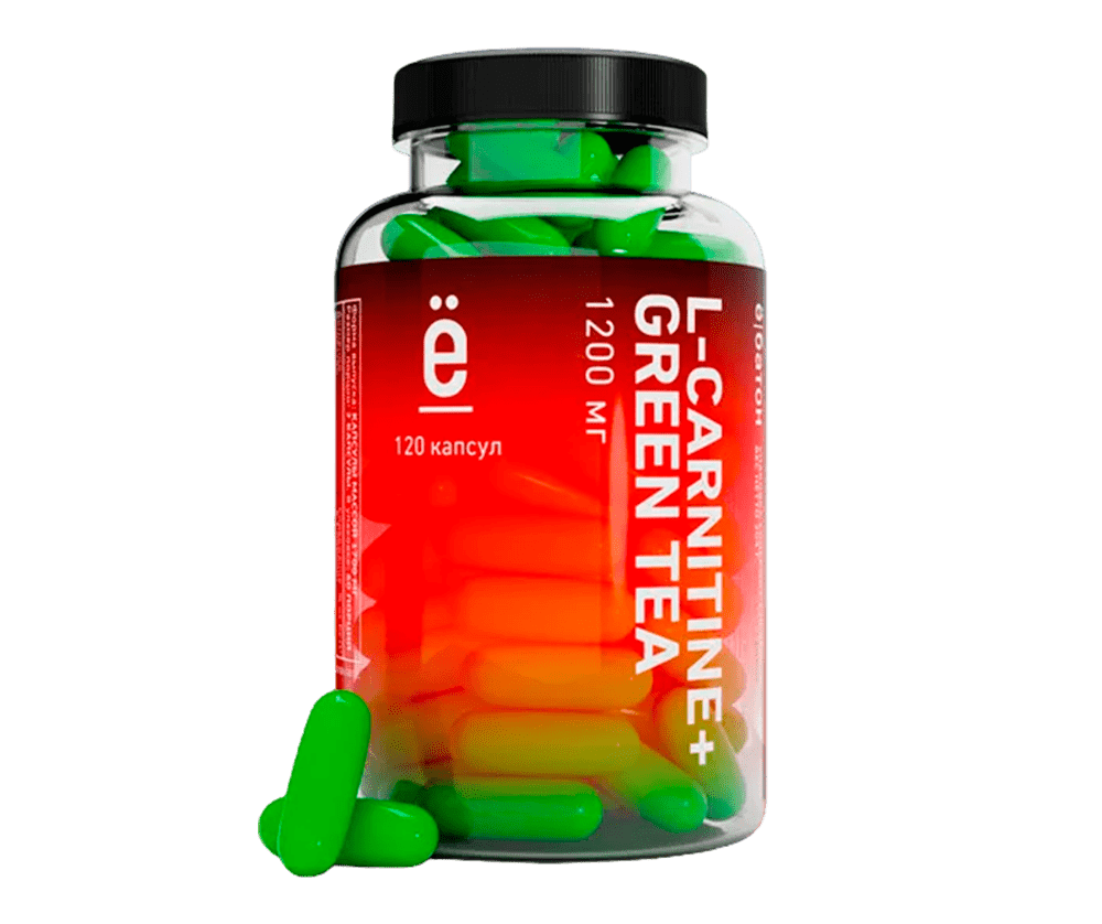 L-Carnitine & Green tea 120 Капсул 7490 тенге