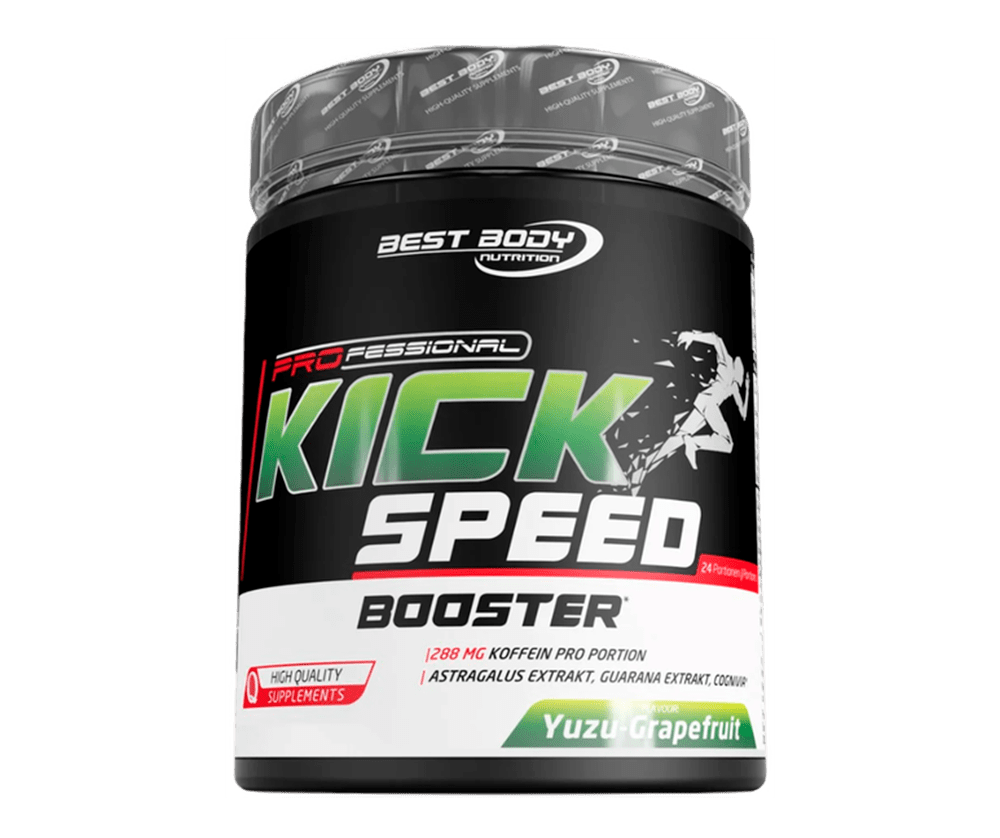 Купить Предтренировочный Комплекс Без Герани Professional Kick Speed Booster  16990₸ от Best Body 600 гр в Алматы, Астане, Караганде, Павлодаре,  Усть-Каменогорске | Iron Addicts