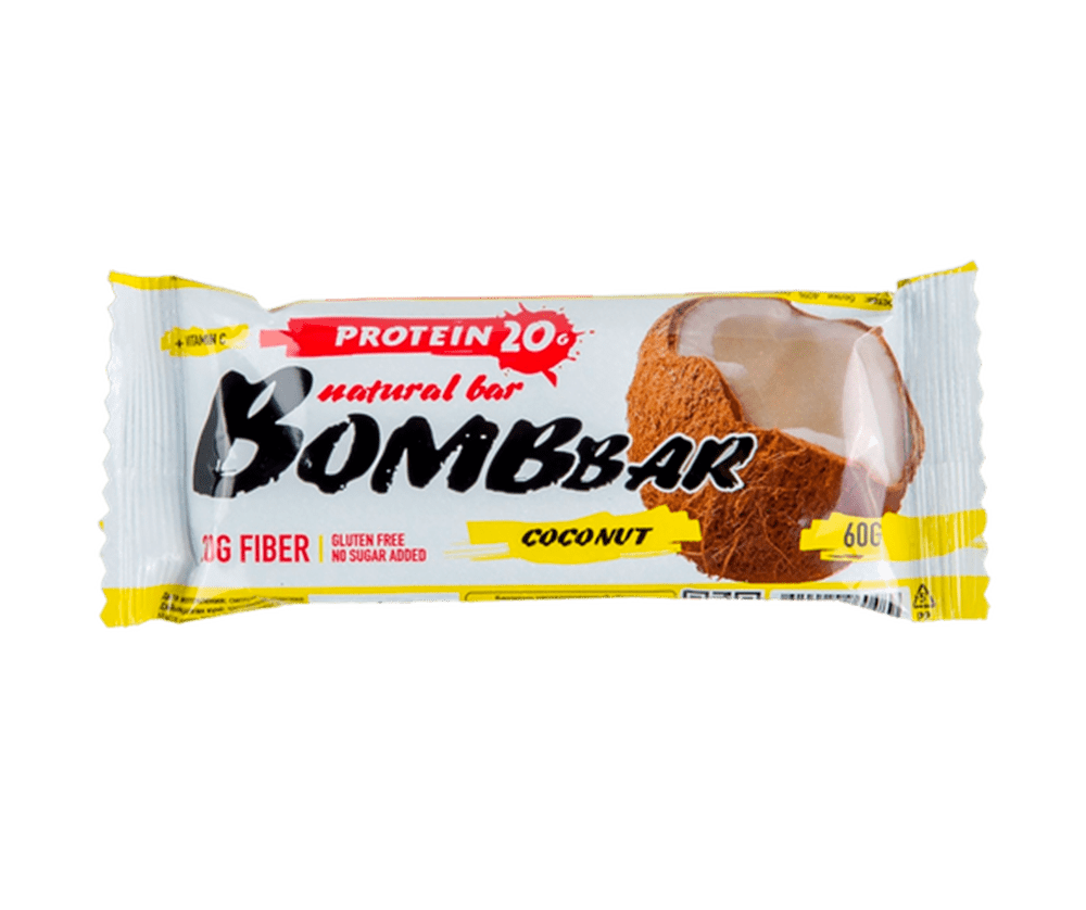 Протеиновый Батончик Bombbar 60 гр 850 тенге