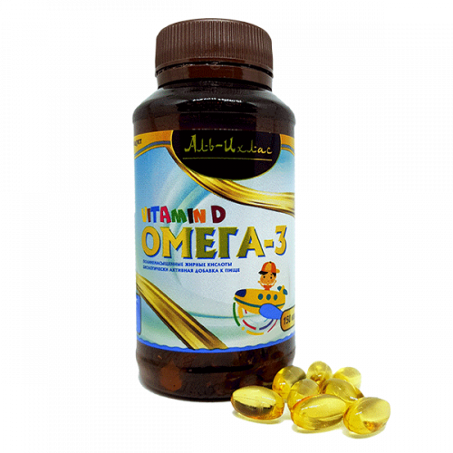 Omega 3 + Vitamin D 150 капсул 6490 тенге