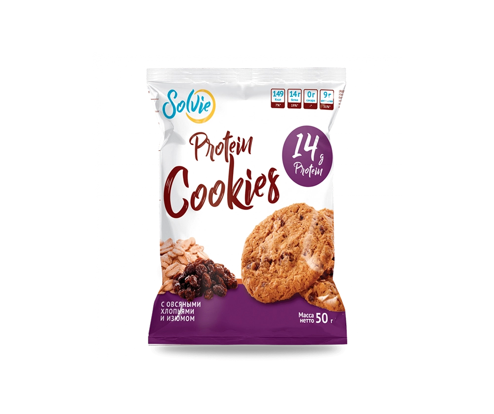 Protein Cookies  Solvie 50г 550 тенге