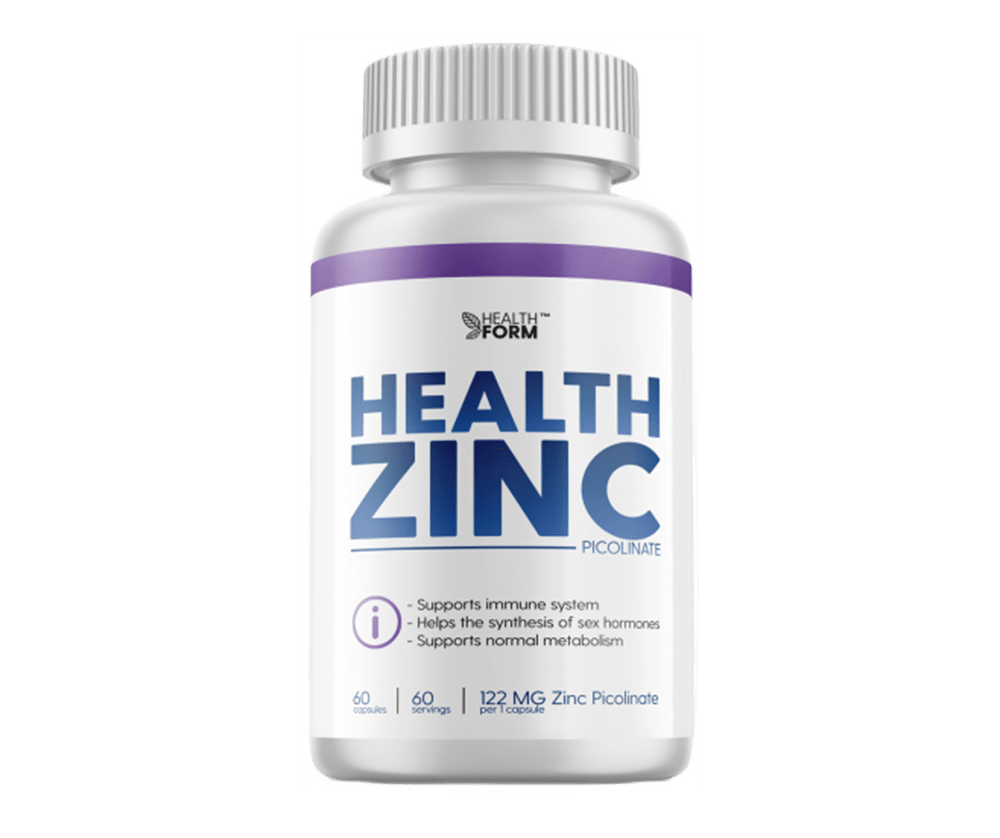 Как пить цинк пиколинат. Health form Zinc Picolinate. Пиколинат цинка 122 мг. Цинк Zinc Picolinate 25 мг 90 капсул натури. Health form Zinc 120.