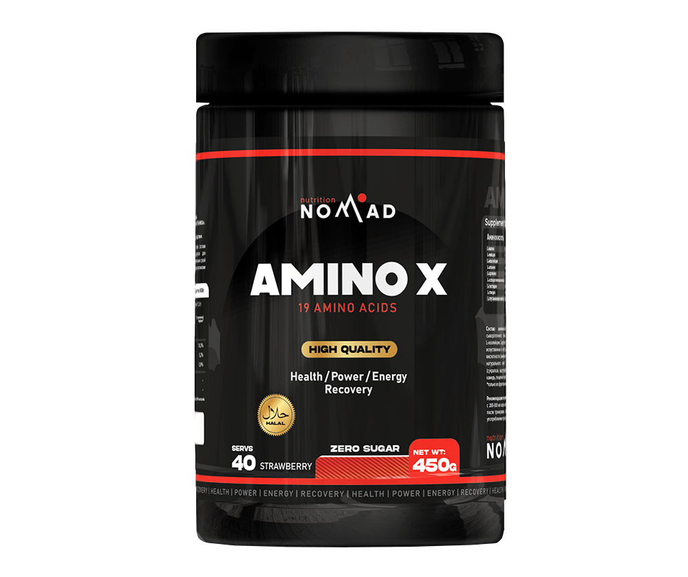 Купить Комплексные Аминокислоты Amino X 12990₸ от Nomad Nutrition 450 гр в  Алматы, Астане, Караганде, Павлодаре, Усть-Каменогорске | Iron Addicts